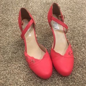 Vintage coral shoes